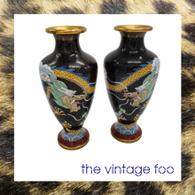 Load image into Gallery viewer, Cloisonne Dragon Vase (Pair)