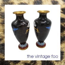 Load image into Gallery viewer, Cloisonne Dragon Vase (Pair)