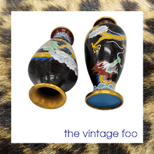 Load image into Gallery viewer, Cloisonne Dragon Vase (Pair)