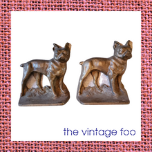 Load image into Gallery viewer, Cast Iron Boston Terrier Bookends (Pair)