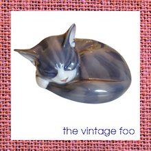 Load image into Gallery viewer, Royal Copenhagen Sleeping Cat Figurine