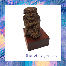 Load image into Gallery viewer, Foo Dog on Wooden Base