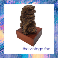 Load image into Gallery viewer, Foo Dog on Wooden Base