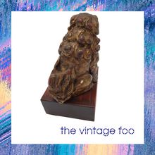Load image into Gallery viewer, Foo Dog on Wooden Base