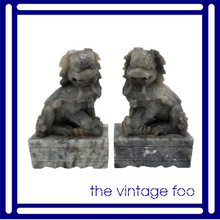Load image into Gallery viewer, Soapstone Foo Dogs (Pair)