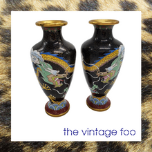 Load image into Gallery viewer, Cloisonne Dragon Vase (Pair)
