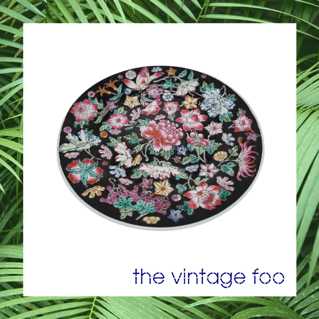 Chinese Floral Plate