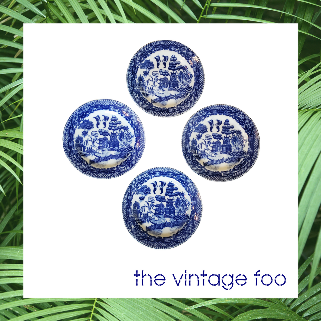 Blue Willow Trinket Trays (Set of Four)