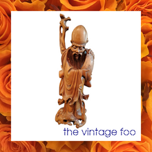 Load image into Gallery viewer, Wood Carved Chinese Figure (#1)
