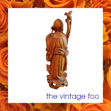 Load image into Gallery viewer, Wood Carved Chinese Figure (#1)
