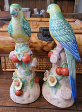 Load image into Gallery viewer, Porcelain Parrots (Pair)
