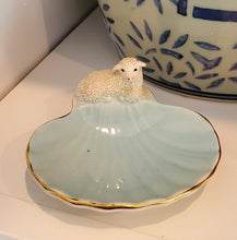 Load image into Gallery viewer, Shell Trinket Dish with Sheep
