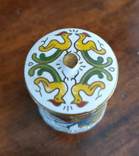 Load image into Gallery viewer, Miniature Cloisonne Lidded Canister (Phoenix)
