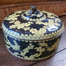 Load image into Gallery viewer, Cloisonne Round Box with Foo Dog Lid
