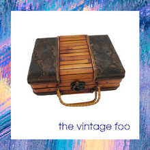 Load image into Gallery viewer, Decorative Bamboo Suitcase
