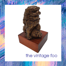 Load image into Gallery viewer, Foo Dog on Wooden Base
