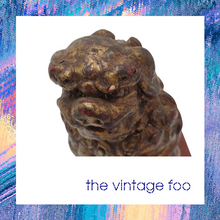 Load image into Gallery viewer, Foo Dog on Wooden Base
