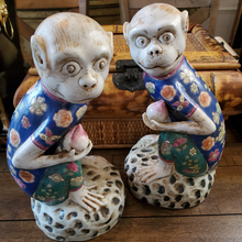 Load image into Gallery viewer, Chinoiserie Monkeys (Pair)

