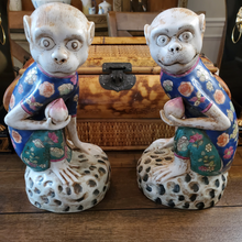 Load image into Gallery viewer, Chinoiserie Monkeys (Pair)
