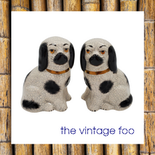 Load image into Gallery viewer, Miniature Staffordshire Style Dogs (Pair)
