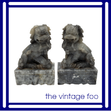 Load image into Gallery viewer, Soapstone Foo Dogs (Pair)
