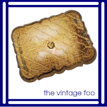 Load image into Gallery viewer, Turquoise/Gold Florentine Tray
